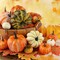14 Pieces Artificial Lifelike Simulation Mixed Pumpkins Fake Pumpkins with 30 Pieces Fake Maple Leaves for Thanksgiving Fall Harvest Home Decoration.